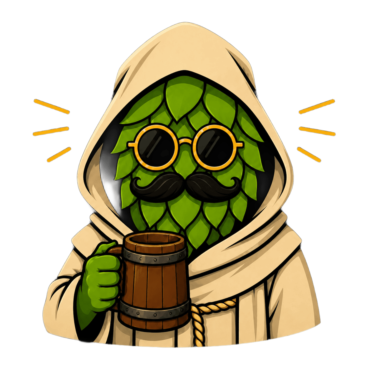 Personnage Secret Public inspiré des moines brasseurs